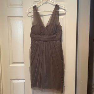 Jenny Yoo Adele bridesmaid dress. Gray. Size 4.
